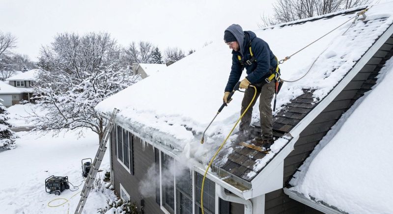 Roof Ice Dam Removal in Kent, WA