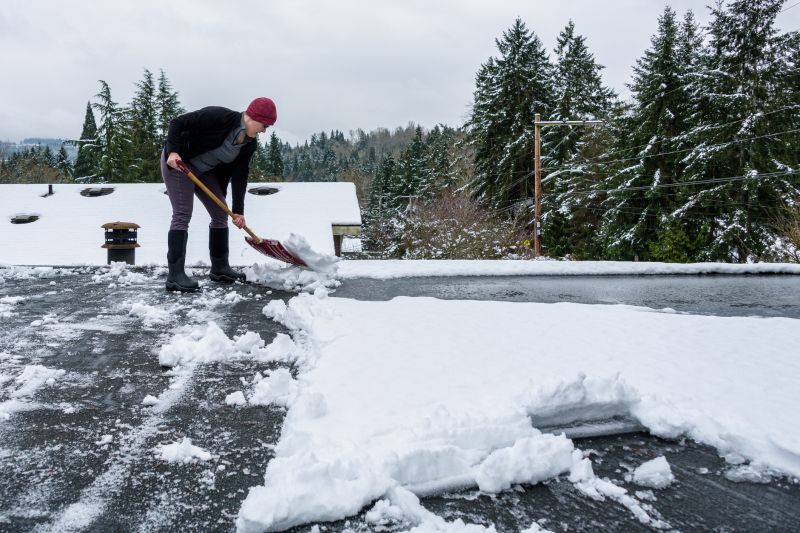Roof Snow Raking