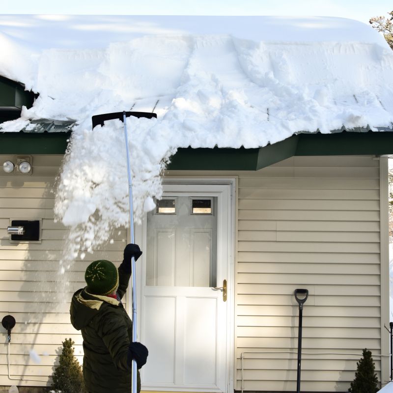 Roof Snow Raking
