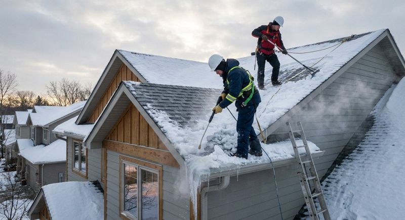 Roof Ice Dam Removal in Tulsa, OK